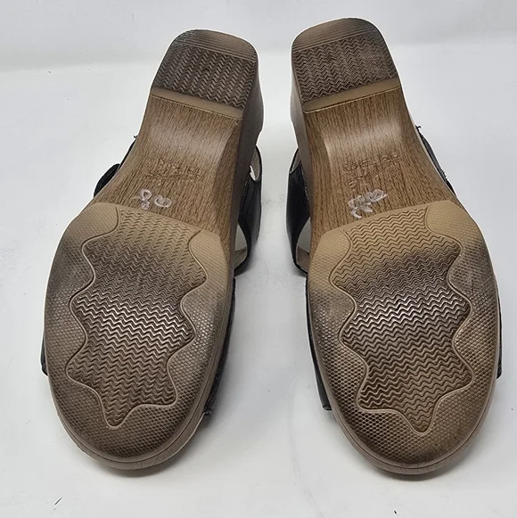 Dansko women eu 39 us 9 sonnet sandals shoes black leather strappy summer gorpco - Picture 10 of 11